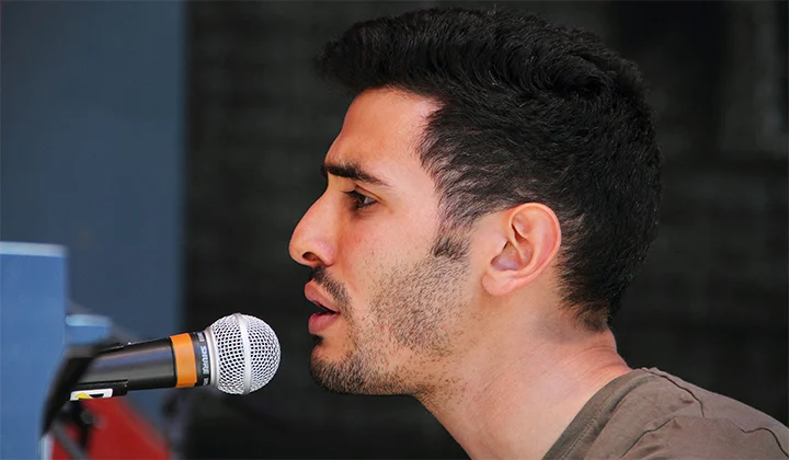 Aeham Ahmad beim Konzert